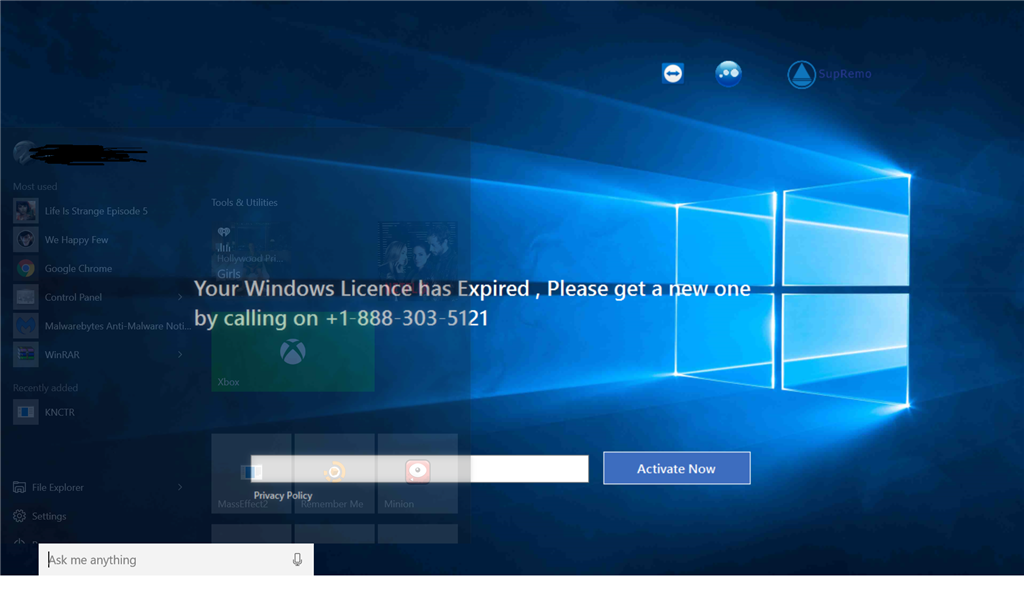 Windows 10 Windows Has Expired Virus - Microsoft Community