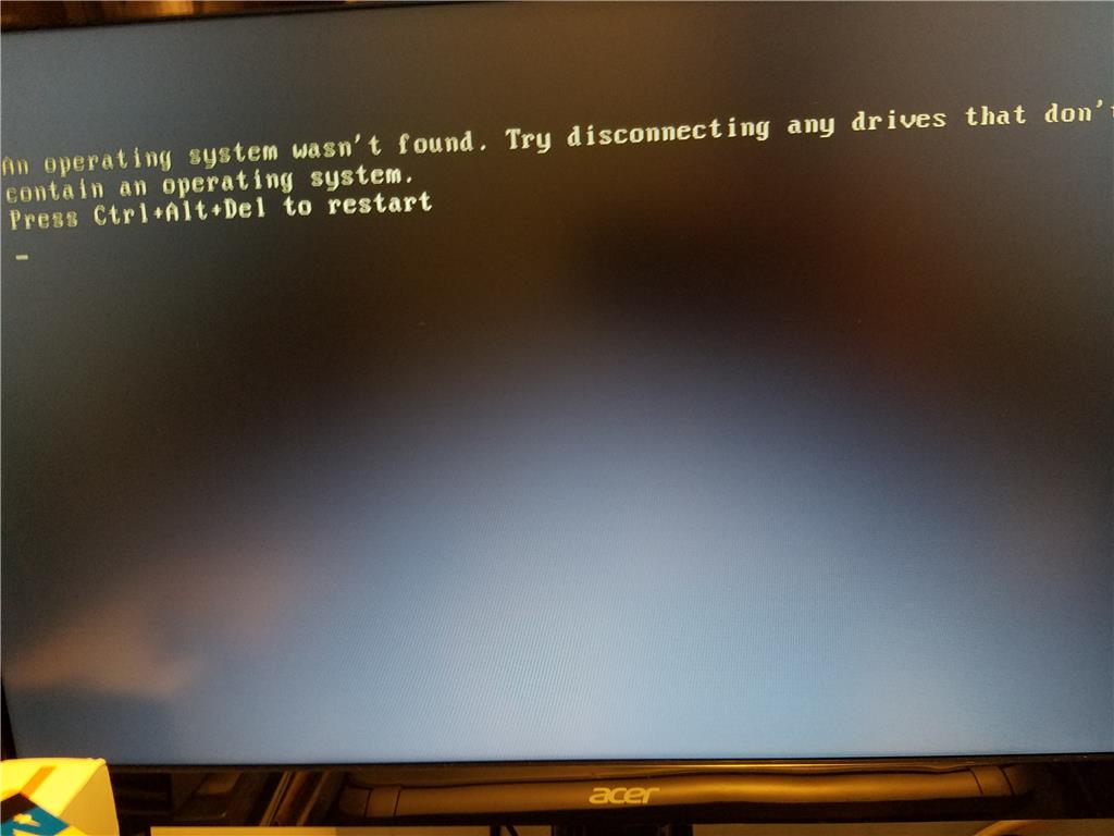 I Need Help My Computer Can T Find Operating System Microsoft