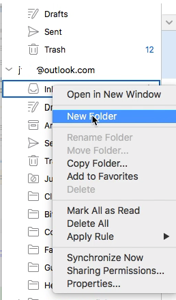 Outlook for mac missing folders