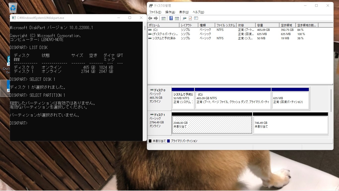 パーテーション その他 hdd オファー