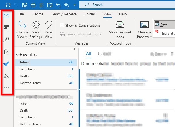 How can I move these buttons to the bottom of Outlook? - Microsoft ...