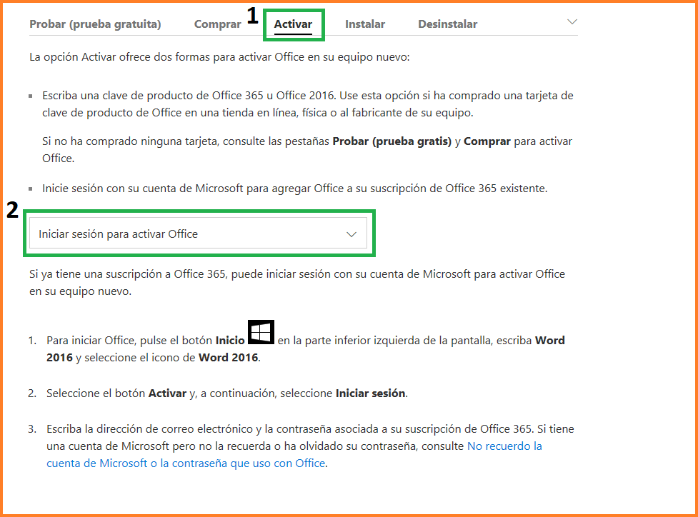 Office 365 Hogar ~ Me solicita clave de producto para activarlo - Microsoft  Community