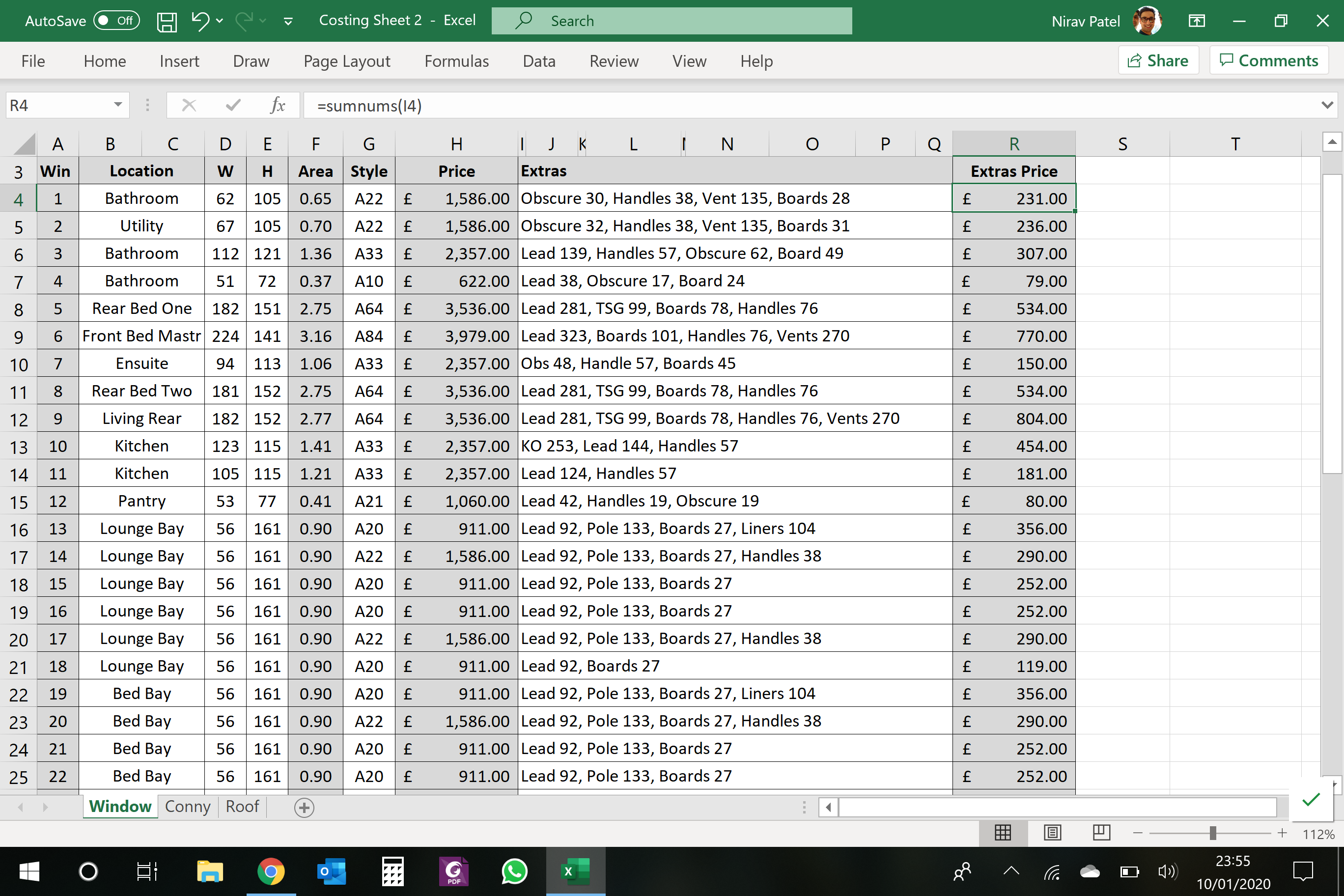 Extract and sum numbers from an alphanumeric string Microsoft