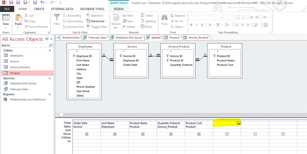 Designing a Query-Calculate a Field from Separate Tables - Microsoft ...