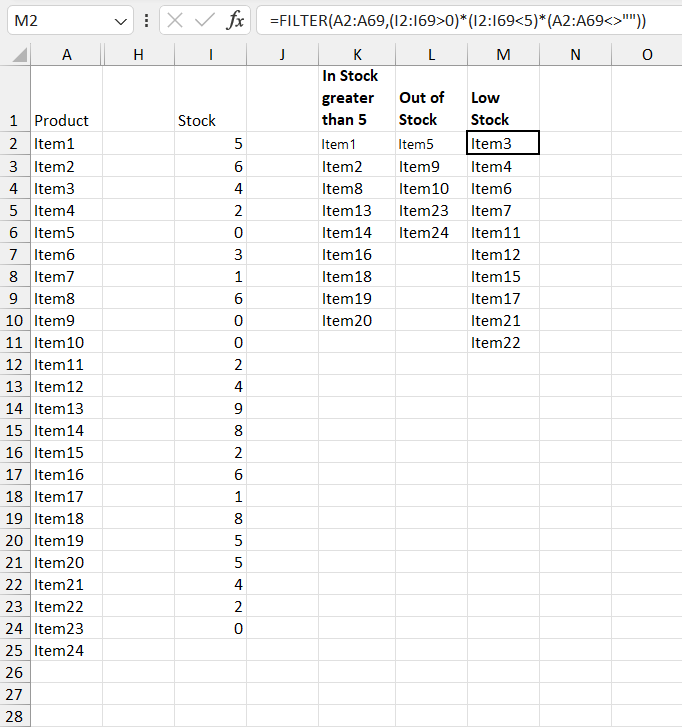 How To Use Filter Formula