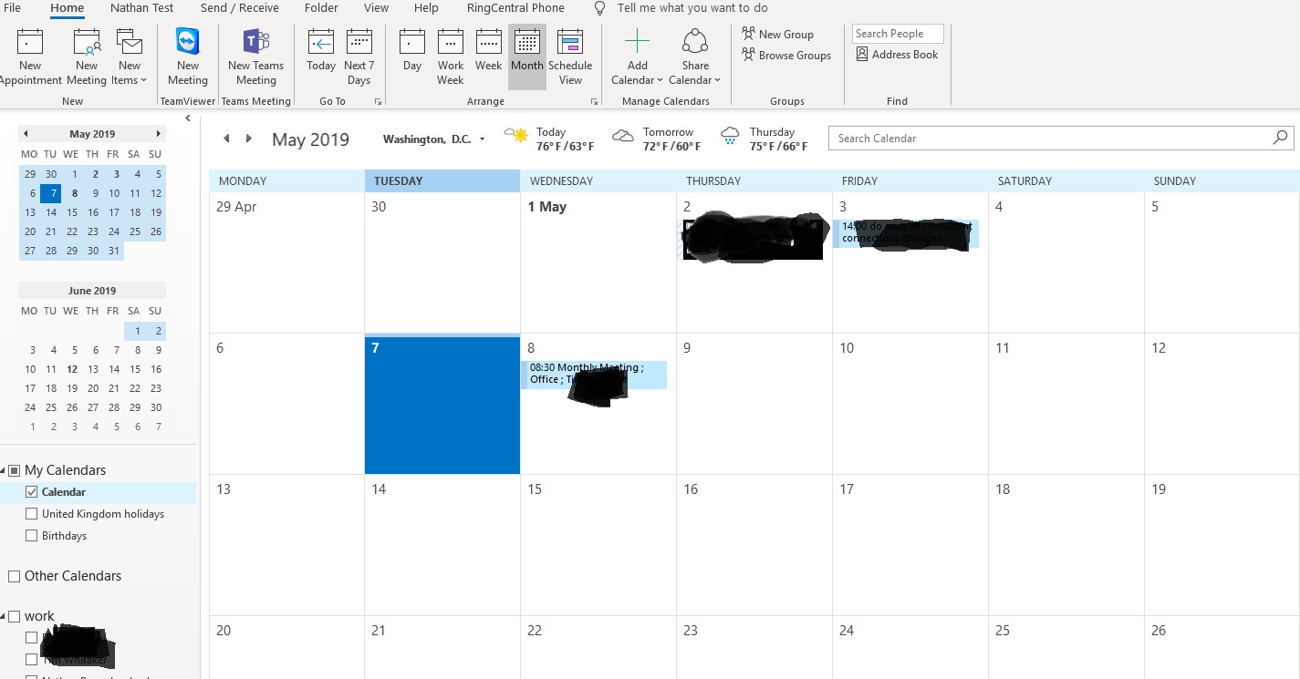 Send an outlook calendar in an email message option missing has it