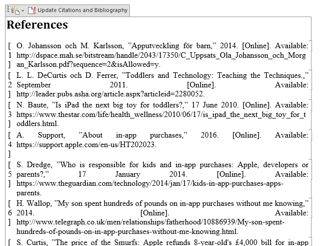 Formatting Ieee Reference List Microsoft Community