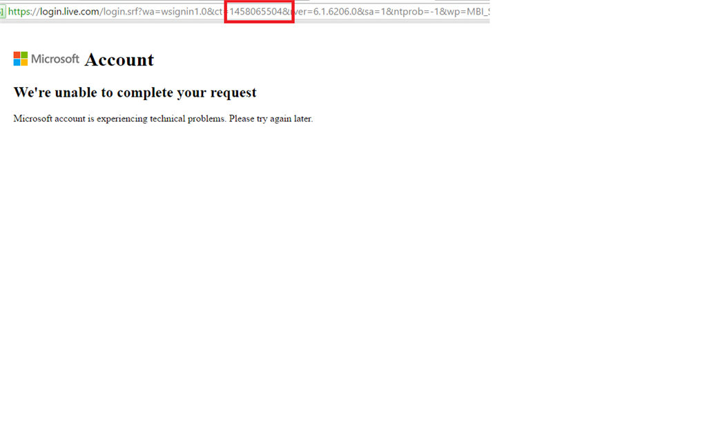 Outlook.com - Cannot Access Email Account - Error Message - Microsoft ...