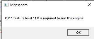 Dx11 Feature Level 11 0 Is Required To Run The Engine Microsoft Community