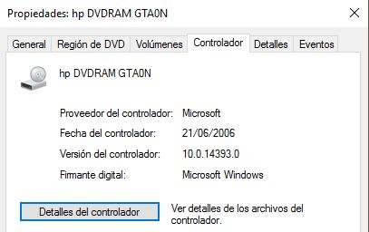 Reino Gama de Apéndice Windows 10 - desaparece la unidad DVD ram - Microsoft Community