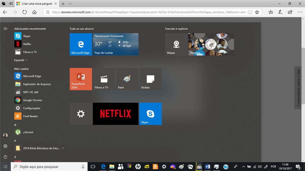 O Windows executa a Netflix sozinho. - Microsoft Community