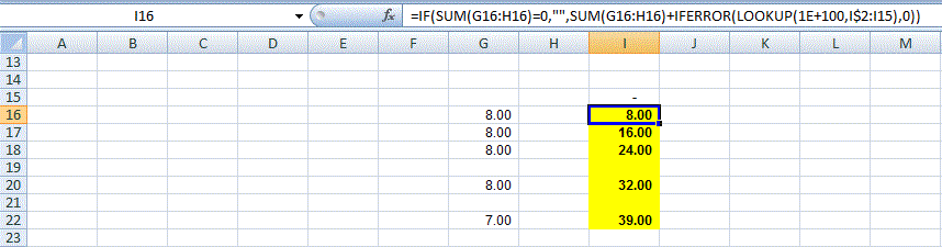 How to do this: IF SUM is blank, then leave blank, otherwise show SUM ...