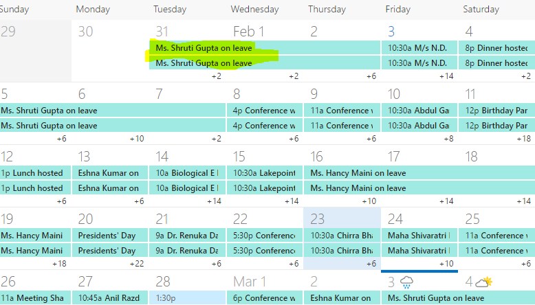 Duplicate Entries in Office 365 calendar - Microsoft Community