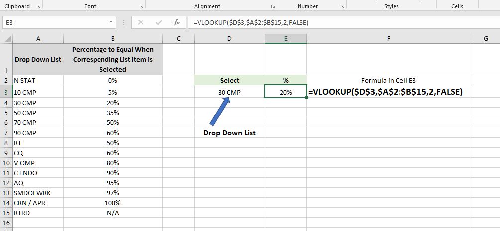 VBA Code - Select an item from drop down list to equal a specified ...