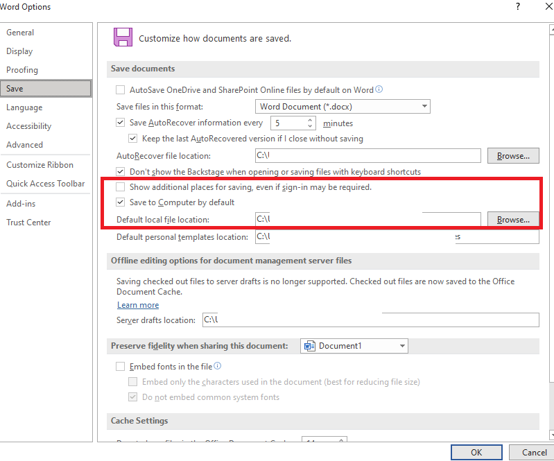 Windows 11 home word file save issue in desktop instead OneDrive ...