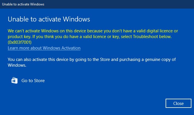 Windows 10 Pro Key Suddenly Marked As Invalid Windows 10 Key No