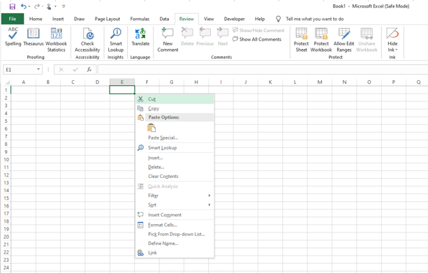 Comments, and Note Annotations does not work in MS-Excel Professional ...