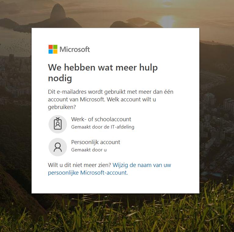 Twee Microsoft accounts? Ik heb of wil er maar 1!! - Microsoft Community