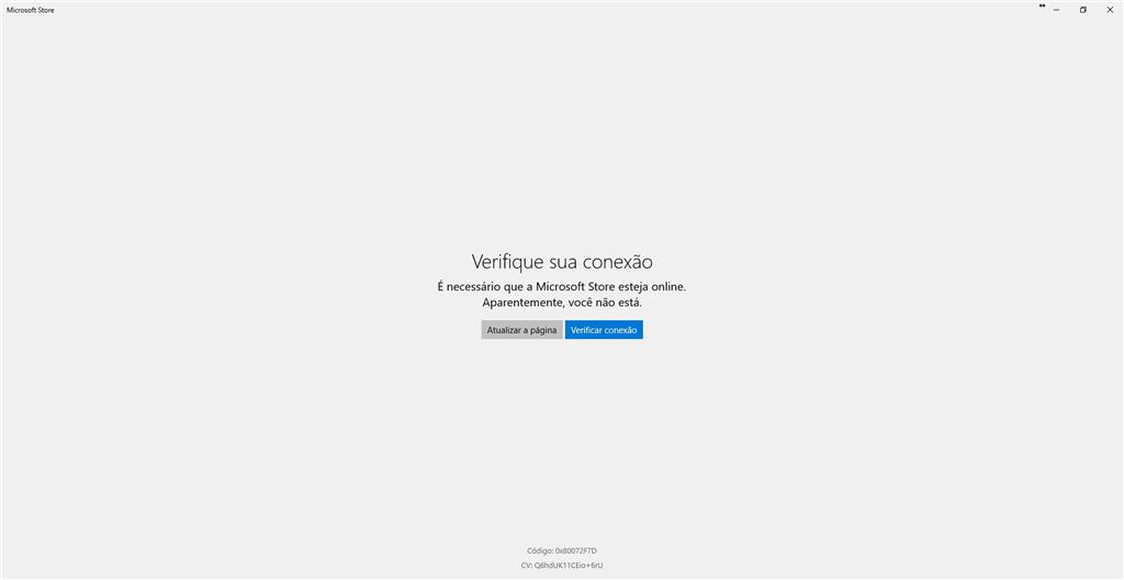 Verificar a sua conta. Verifique se você entrou na Microsoft Store