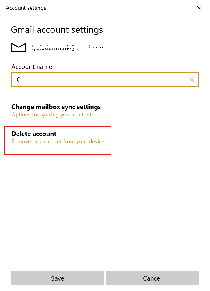 Deleting a mail account in Windows 10 Mail App - Microsoft Community