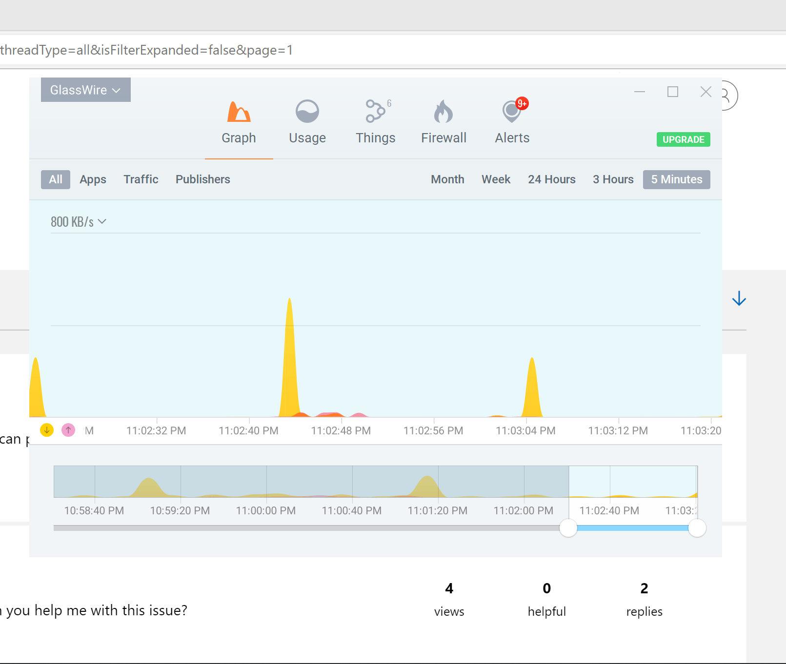 Service Host Network Service Disk Usage