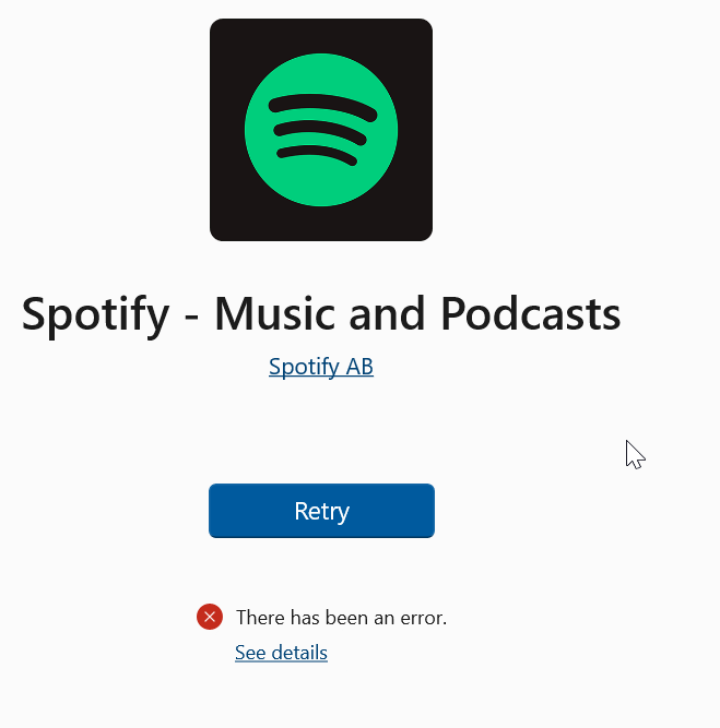 Spotify - no eligible devices for app install - Microsoft Community