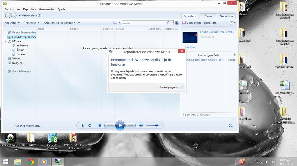Problema con reproductor multimedia de Windows 11 - Microsoft