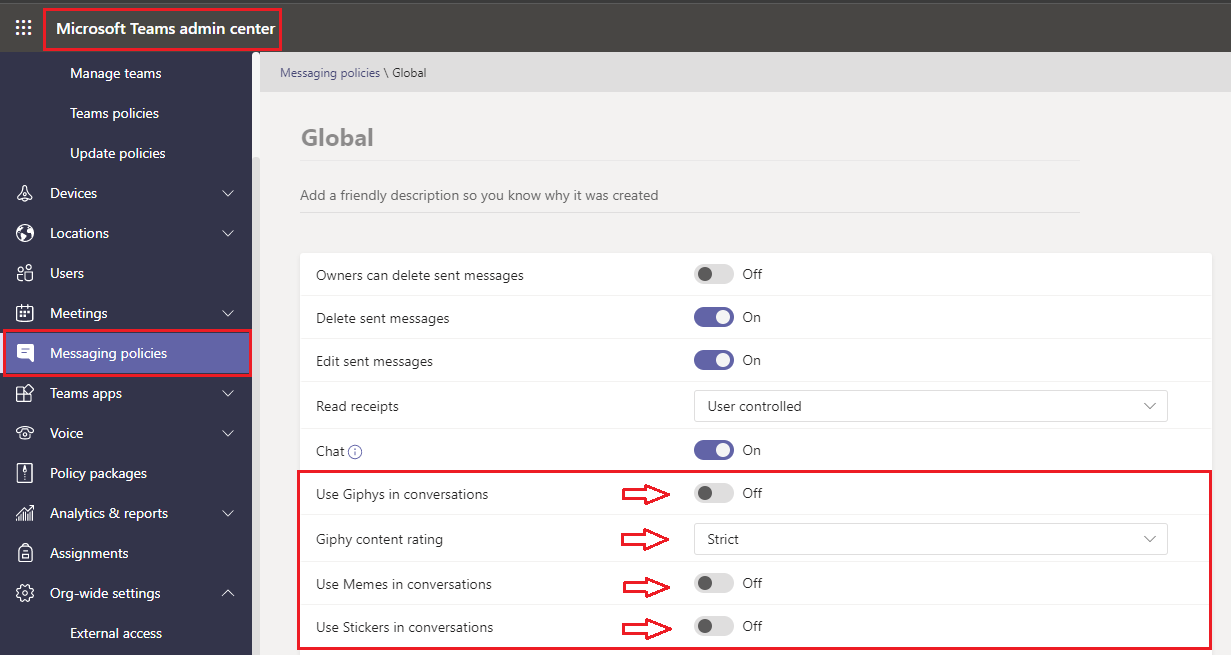 Teams可否設定學生不可使用表情符號 Microsoft Community