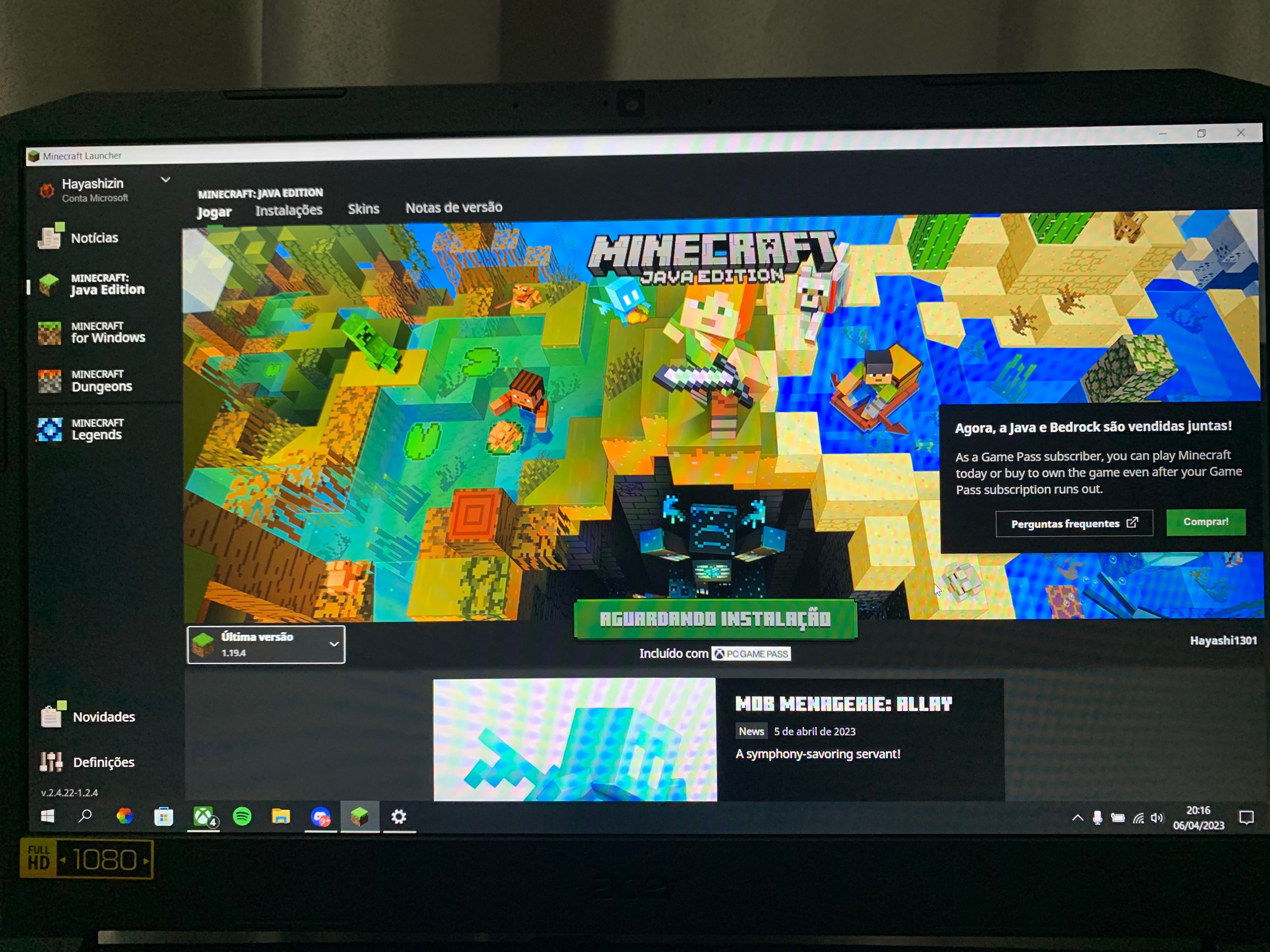 Novo launcher de Minecraft dispensa a instalação do Java no computador -  TecMundo