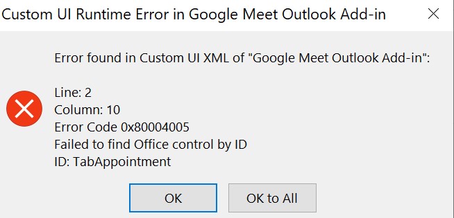 Google Meet Re Installs Itself And Causes Errors Microsoft Community