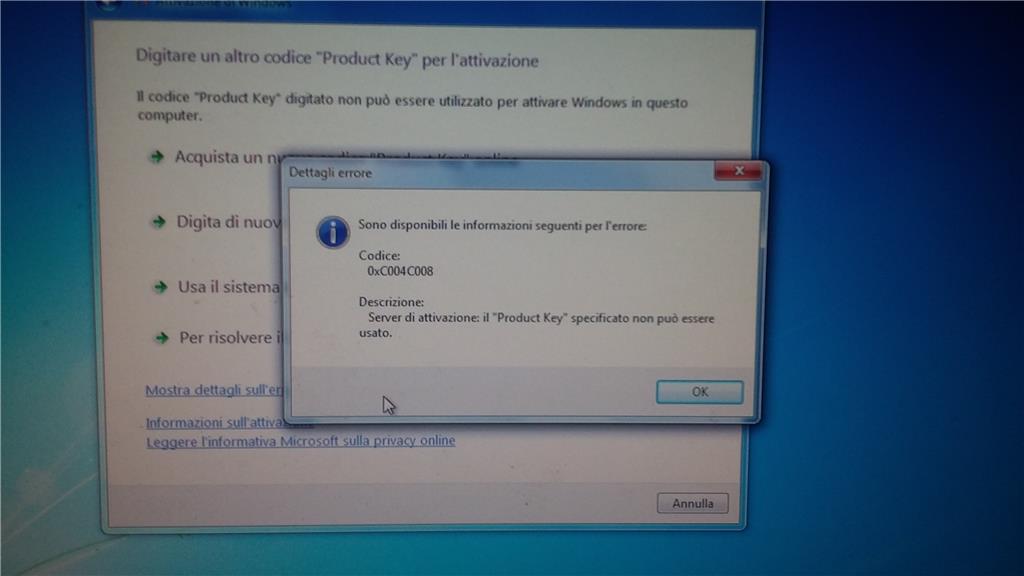 Problema Key Windows 7 PRO - Microsoft Community