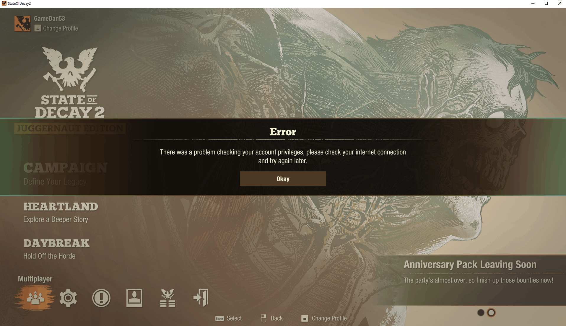I'm Getting an Error When Trying to Play Multiplayer with a Child Account
