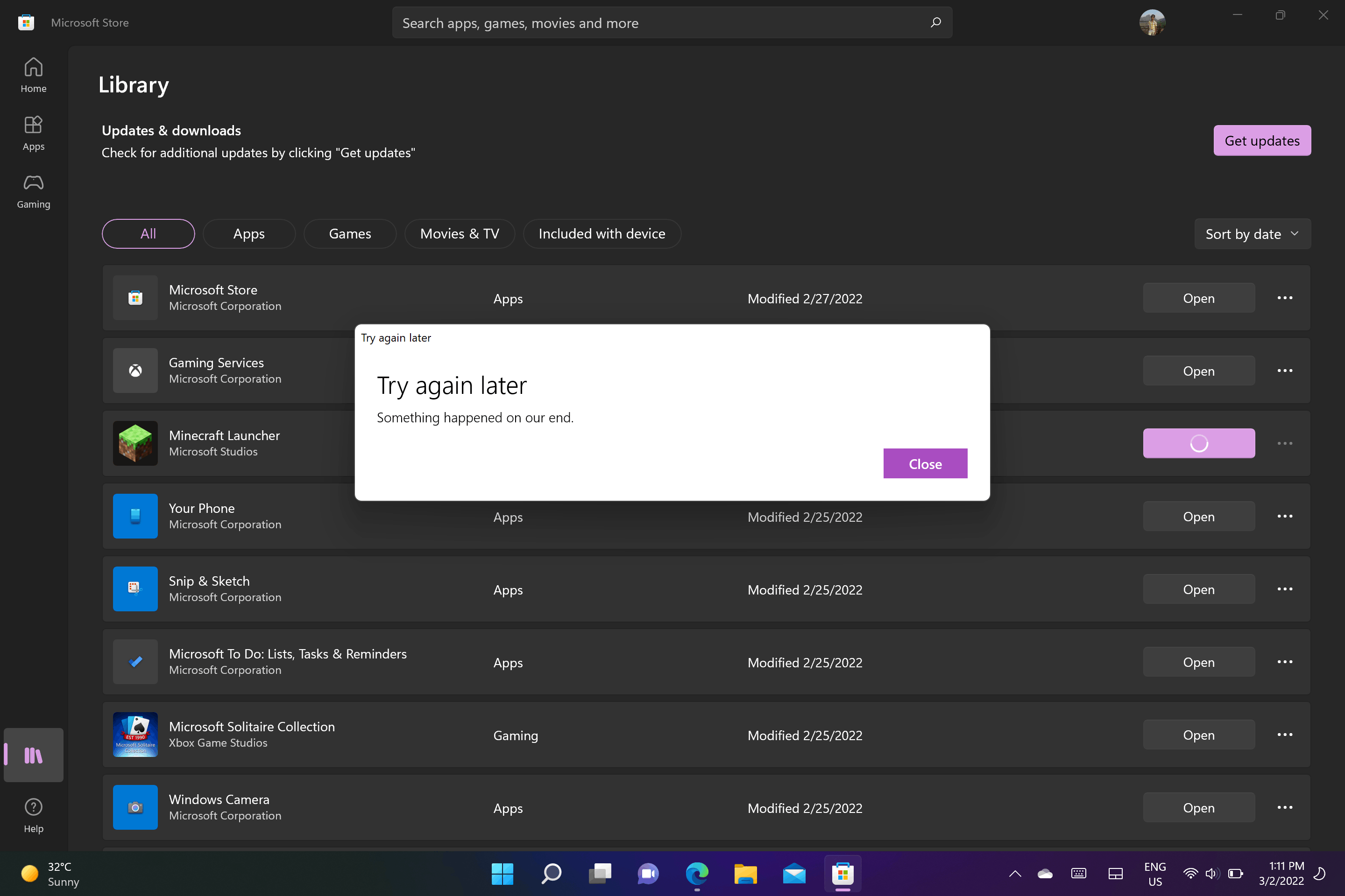 I Am Unable To Install Minecraft Launcher Microsoft Community