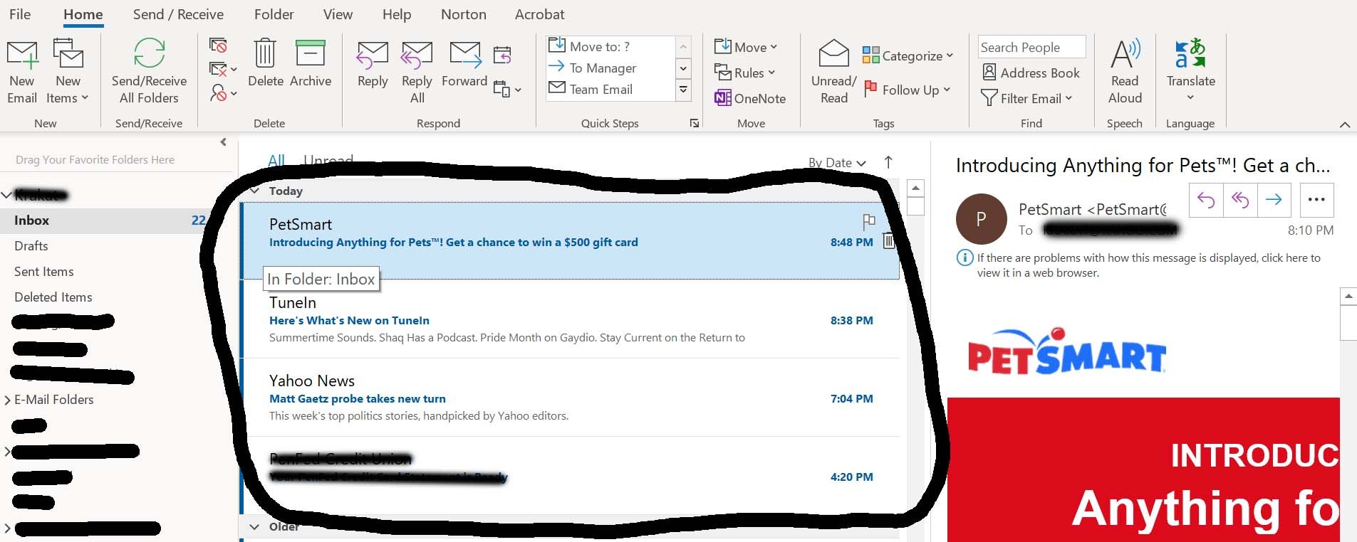 Message List View In Outlook - Microsoft Community