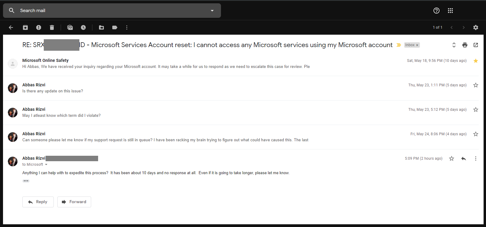 Locked Account Microsoft Community