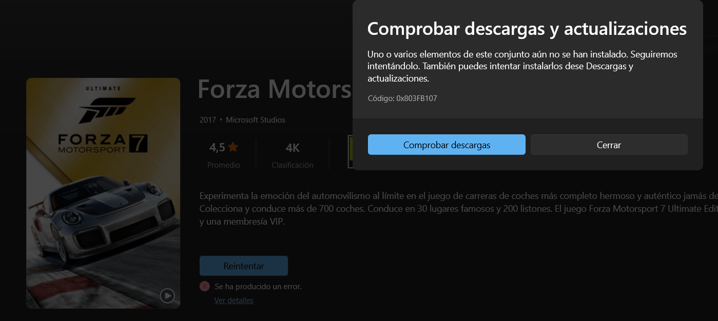 Não consigo abrir o Forza Motorsport 7. - Microsoft Community