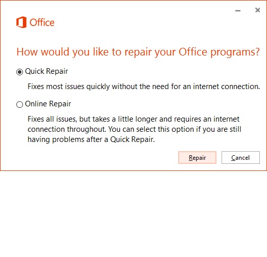 Office Has Uninstalled Itself Through Doing A Repair Without Microsoft Community