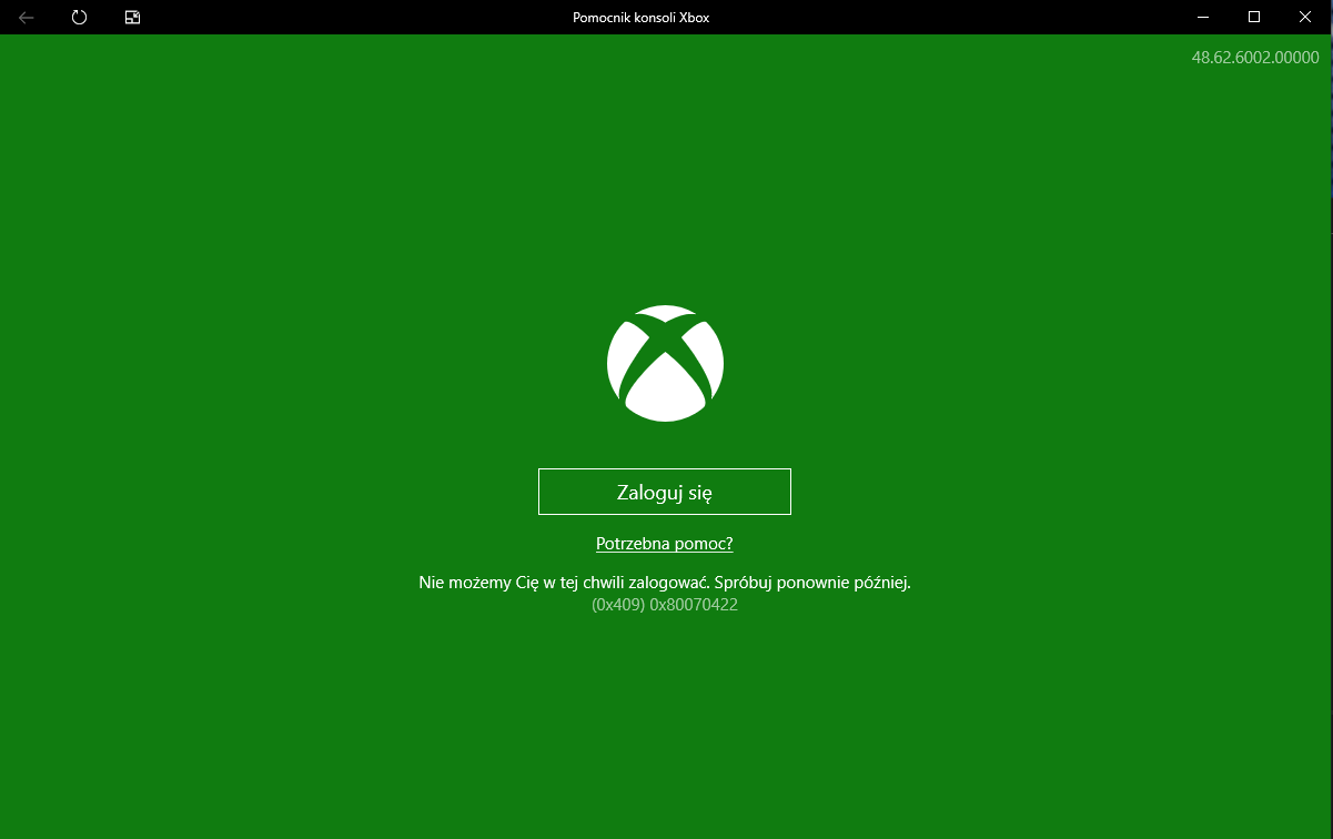 verontschuldiging Verdampen mode Xbox console helper - error (0x409) 0x80070422 - Microsoft Community