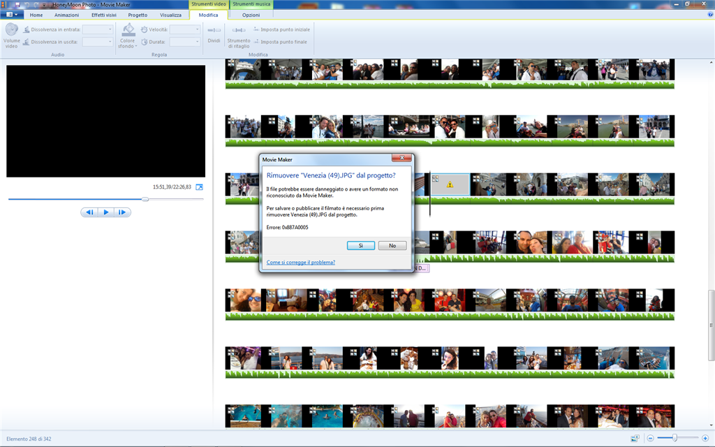 Errore Movie Maker 7a0005 Microsoft Community