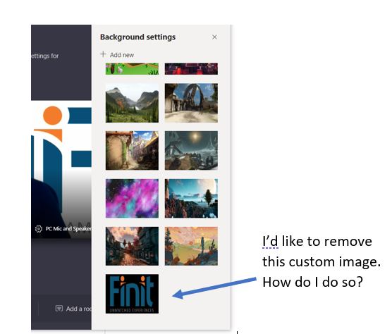 Remove Custom Background Image - Microsoft Community