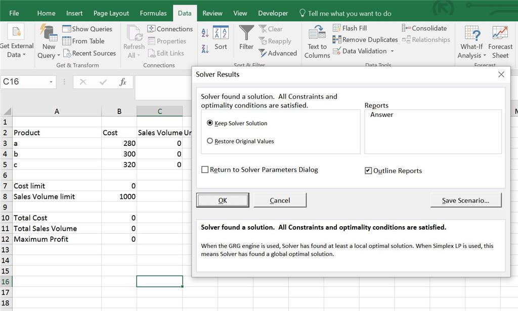 Help-Excel 2016 Solver Problem can't calculate - Microsoft Community