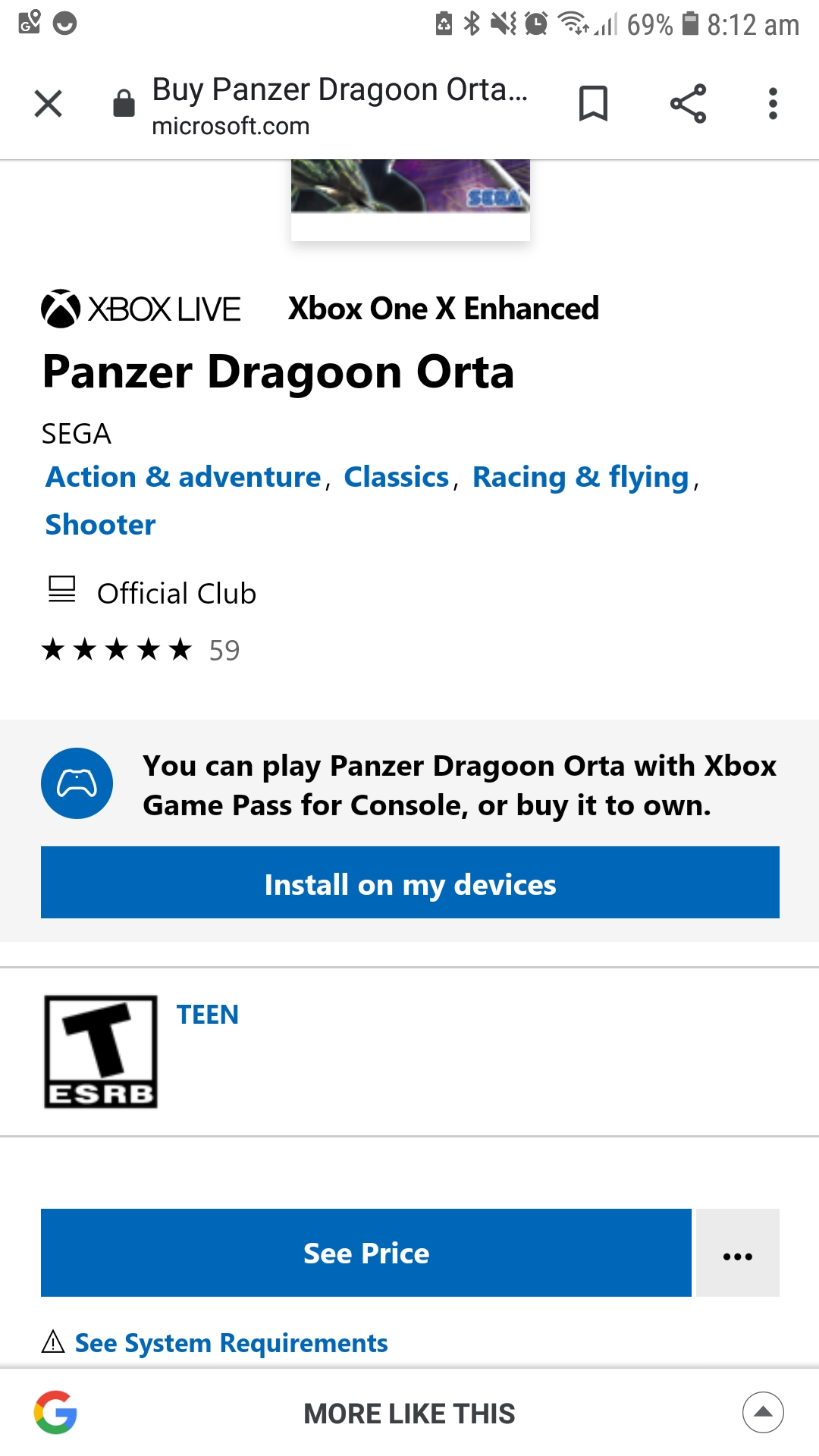 Xbox Game Pass Getting Panzer Dragoon Orta