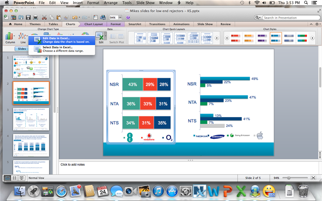 Creating graphs in powerpoint - link to Excel not working - Microsoft