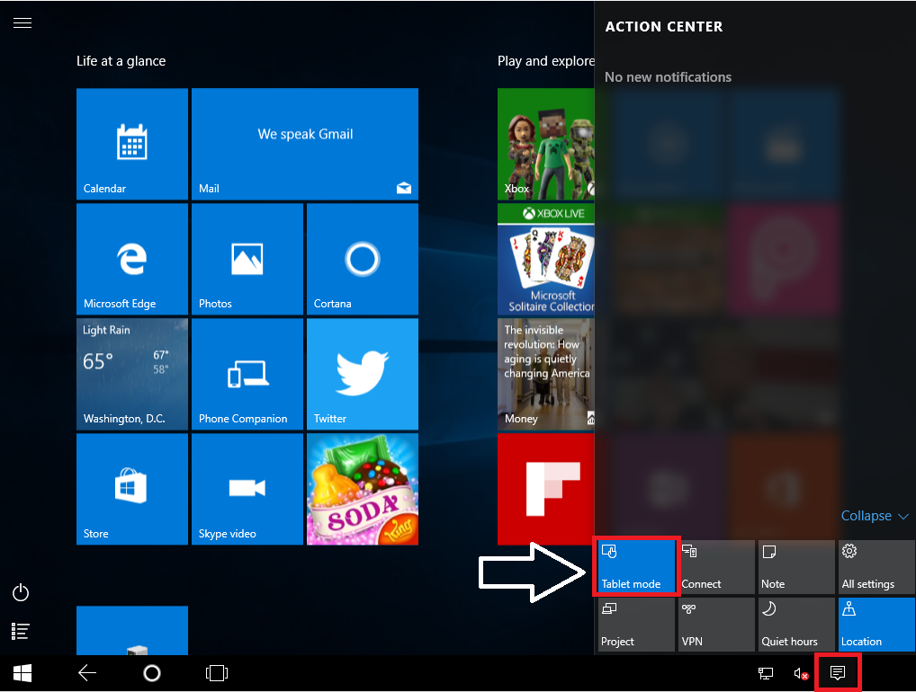 How to create a shortcut to disable touchscreen Windows 10