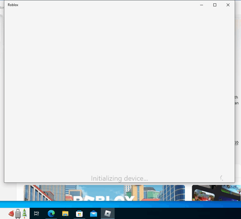 Roblox stuck in initializing device on windows 11. - Microsoft Community