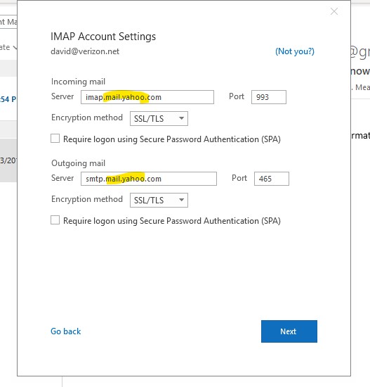 Outlook 365 Keeps Changing My Email Settings For AOL/Verizon ...