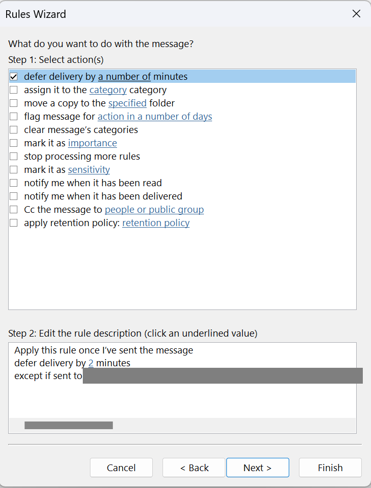 Can't resend a delayed delivery message - Outlook