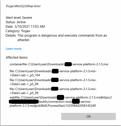 Microsoft Defender Finds Trojan But In Virustotal Microsoft Defender ...