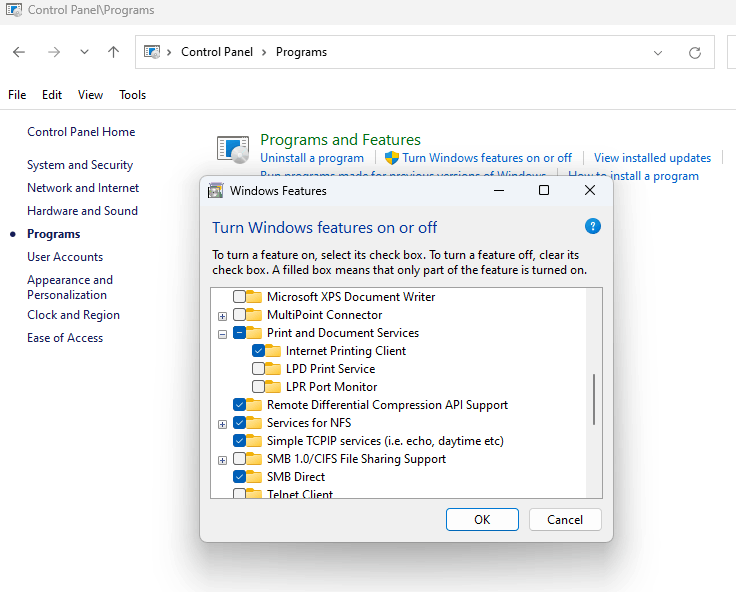 How to Add "Windows Fax and Scan" Button to "Print and Document