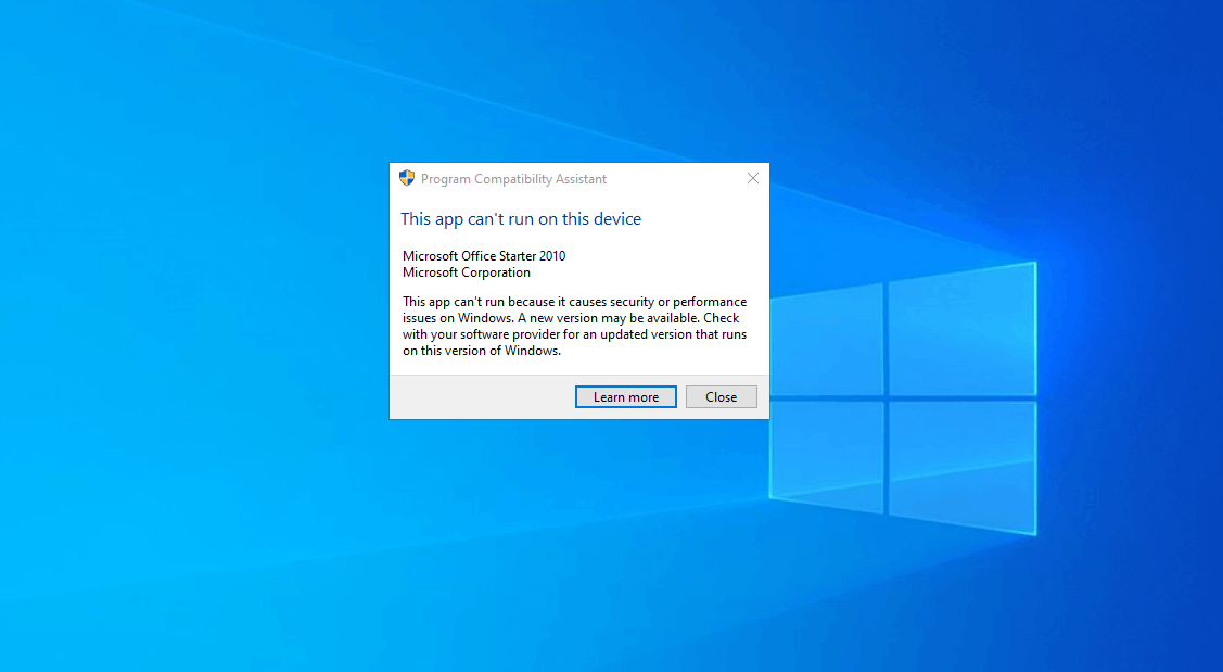 Errors installing Office 2010 starter - Microsoft Community